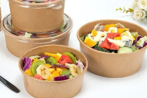 Salad paper bowl